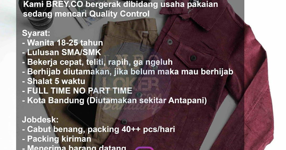 Lowongan Kerja Brey.Co Bandung Februari 2018 - Info Loker ...
