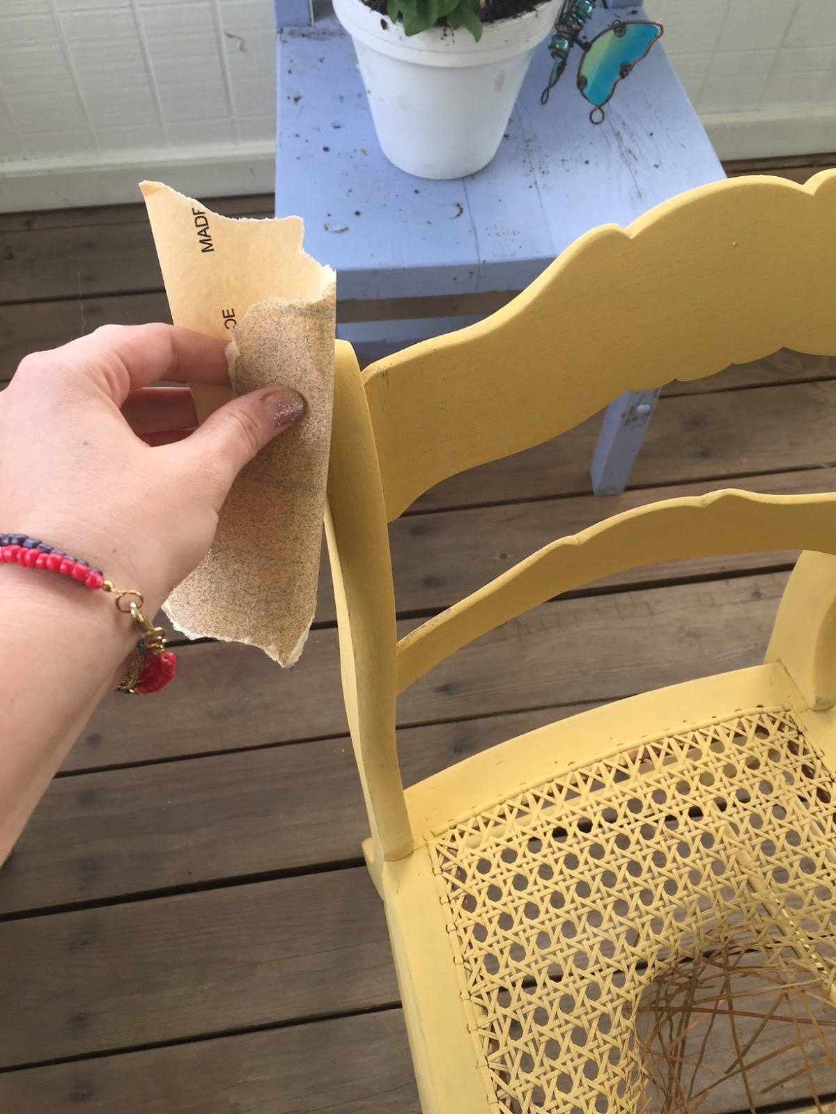 Distress Yourself Out! How to Reuse That "Broken" Chair!