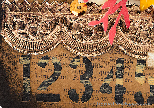 Layers of ink - Rosette Wall-hanger Tutorial by Anna-Karin Evaldsson