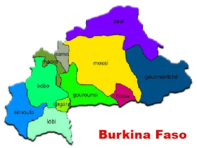 image: Burkina Faso map blank color
