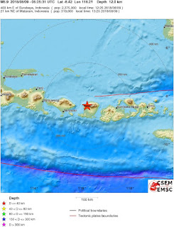 Cutremur cu magnitudinea de 5,9 grade in Indonezia, regiunea Lombok