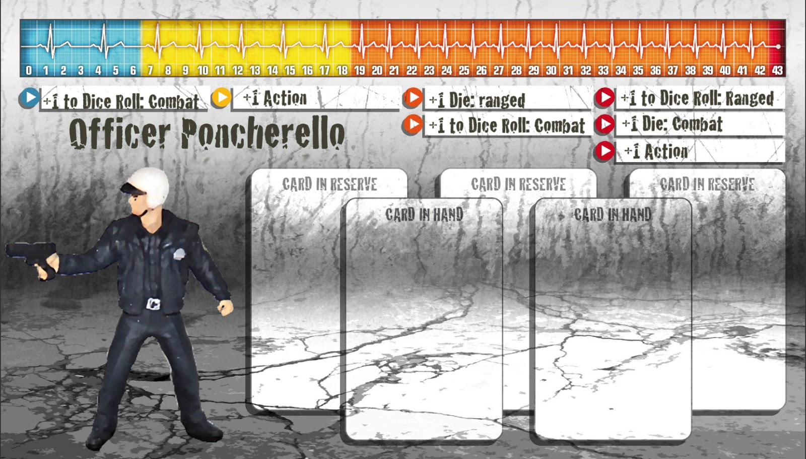 Zombicide Bill /& Bill zombie with card Game Night #3 skull tracker promo