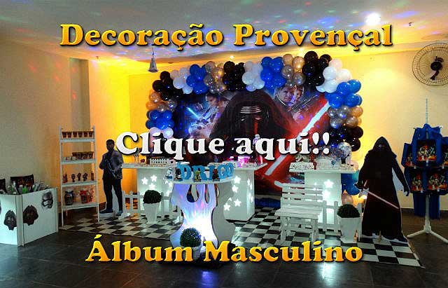 Fotos decoração provençal - festa de aniversário infantil - Imagens com temas masculino
