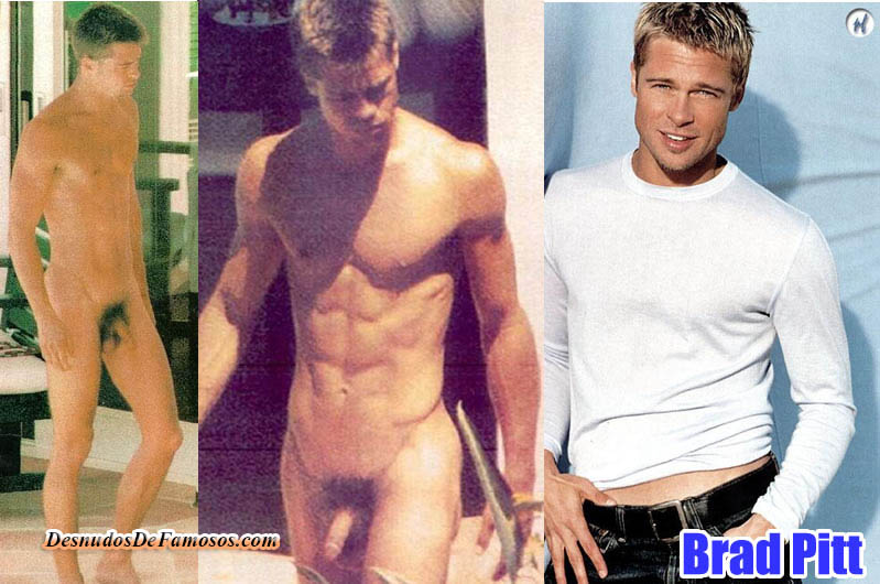 Brad pitt totally nude in a shower naked male celebrities