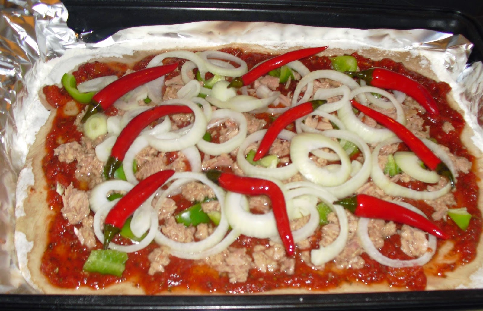 Futtern wie bei Muttern: Bauern- Pizza mit Thunfisch