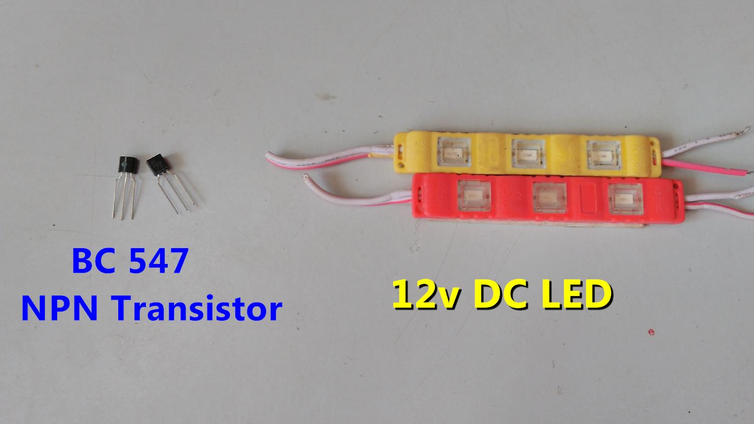 12v LED Astable multivibrator / oscillator / flashing /blinking using
