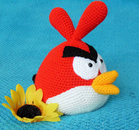 #crochet #amigurumi #soft #toy #red #angry #bird
