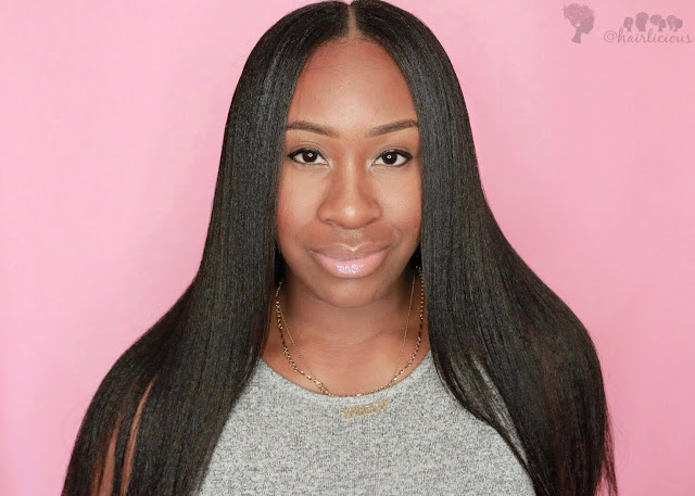 Straightening My 11 Weeks Post Relaxed Hair with Mielle Organics Mongongo Oil Collection | HairliciousInc.com