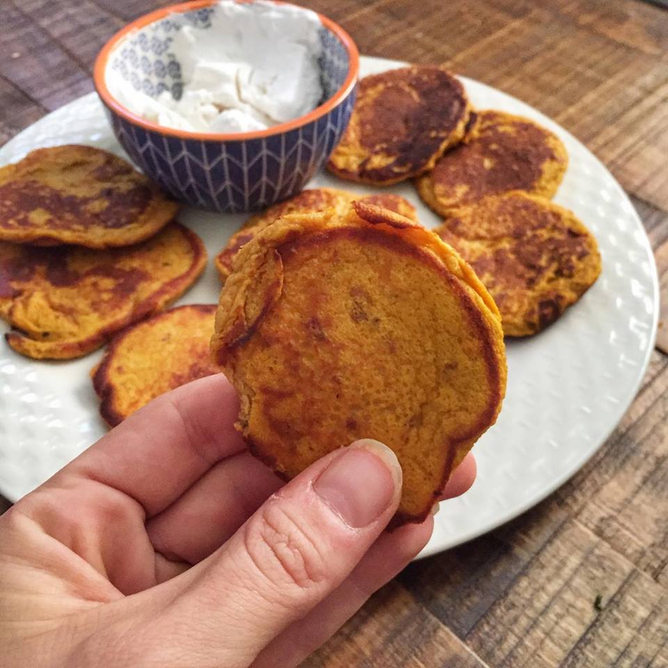 Clean 2Ingredient Sweet Potato Pancakes GlutenFree, DairyFree, NutFree Jaclyn Hughes