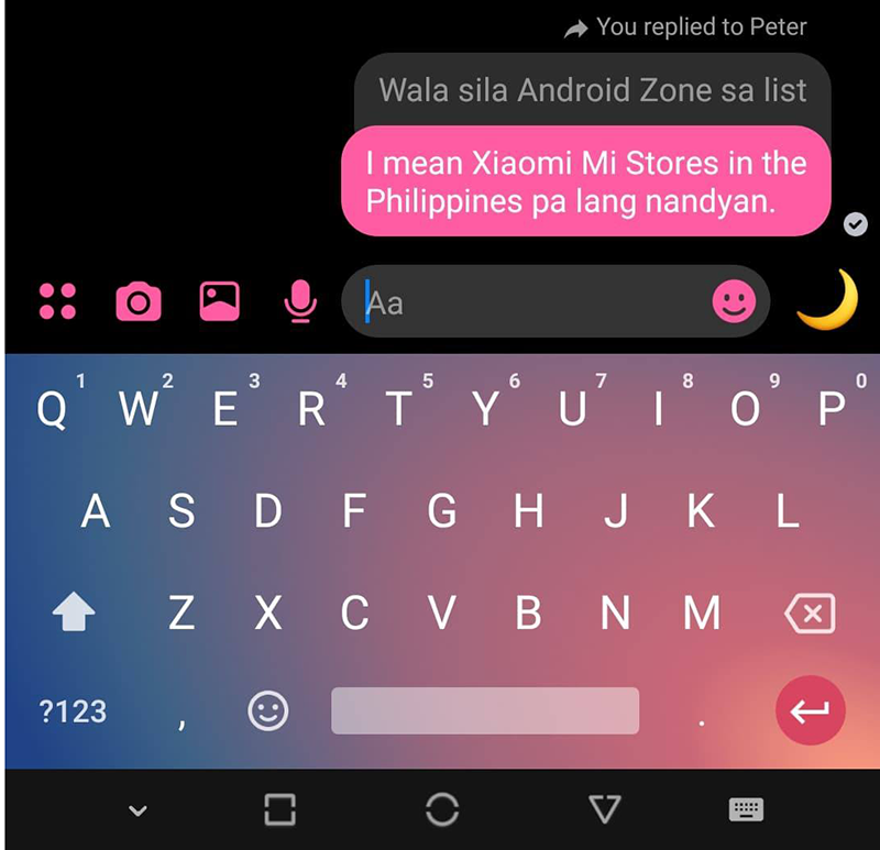 This is how it looks like after you reply This is how it looks like after you reply