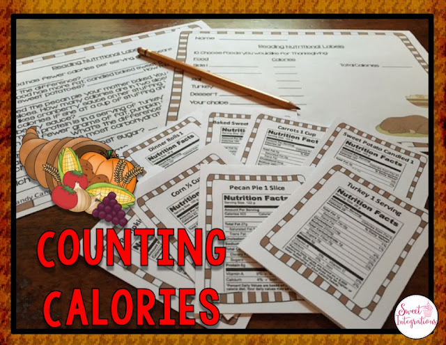 Save your Thanksgiving food ads for math activities in your elementary classroom. Your students can survey friends, read and calculate nutritional values from canned goods, and solve math problems from grocery store ads.