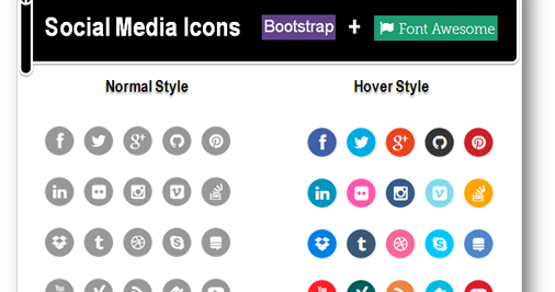 Create Stylish Bootstrap 3 Social Media Icons | How-To Guide