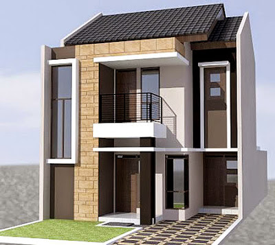 desain rumah minimalis 2 lantai type 90 luas tanah 120m2