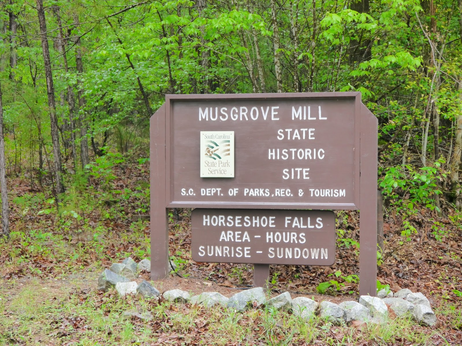American Travel Journal Horseshoe Falls on Cedar Shoals Creek