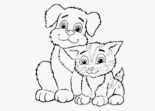 Cats and dogs coloring pages | Free Coloring Pages and Coloring Books