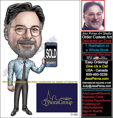 Broker Sold Sign Caricature Ads