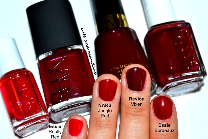 Cute and Mundane: NARS Jungle Red nail polish review