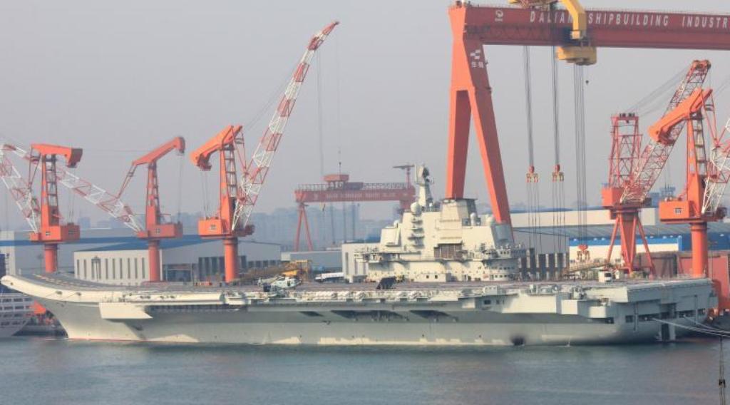 Z-8 Helicopter Lands On Chinese Shi Lang (Ex-Varyag) Aircraft Carrier ...
