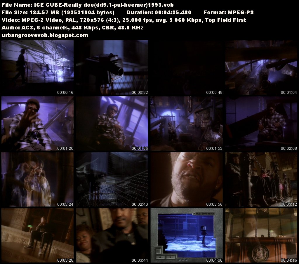 Urban groove vob collection ice cube really doe 1993 