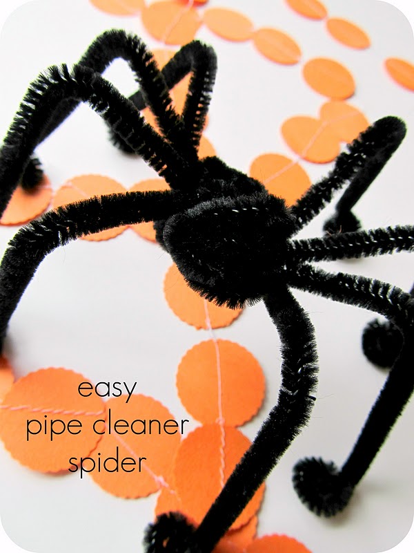 kid craft easy pipe cleaner spiders Home made by jill 2013