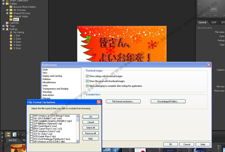Use These Buttons To Exclude Specific File Formats From Appearing In The Manage Workspace And Folders Eg Trash Windows Files