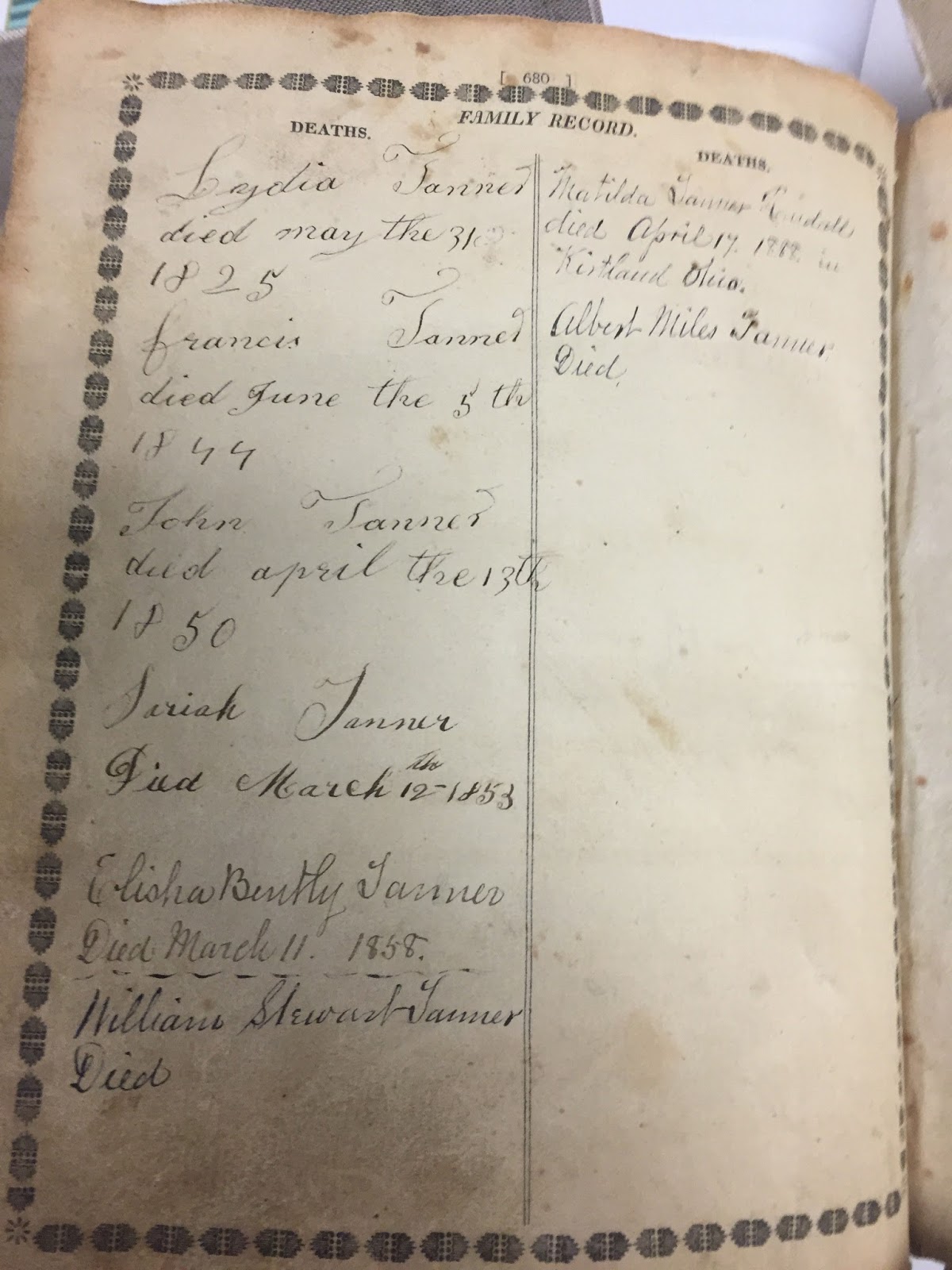 TheAncestorFiles John Tanner's Family Bible