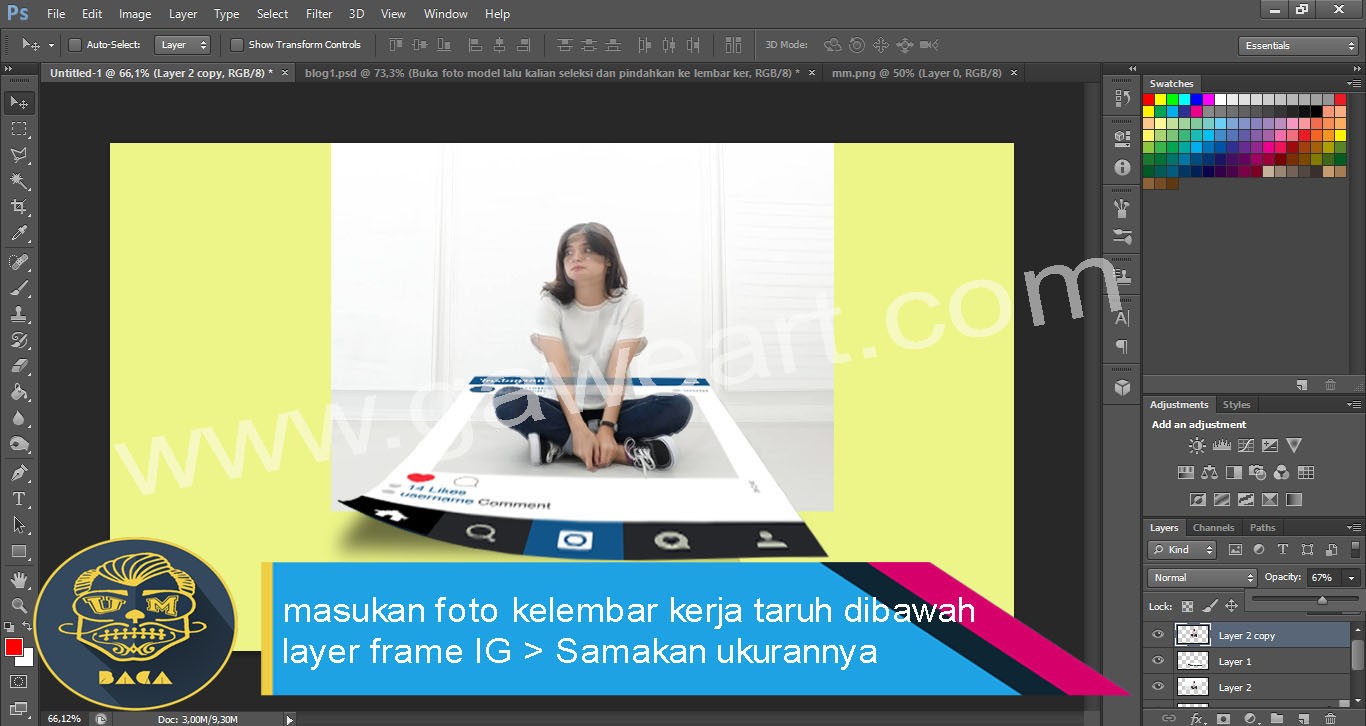 Cara membuat clip art pada