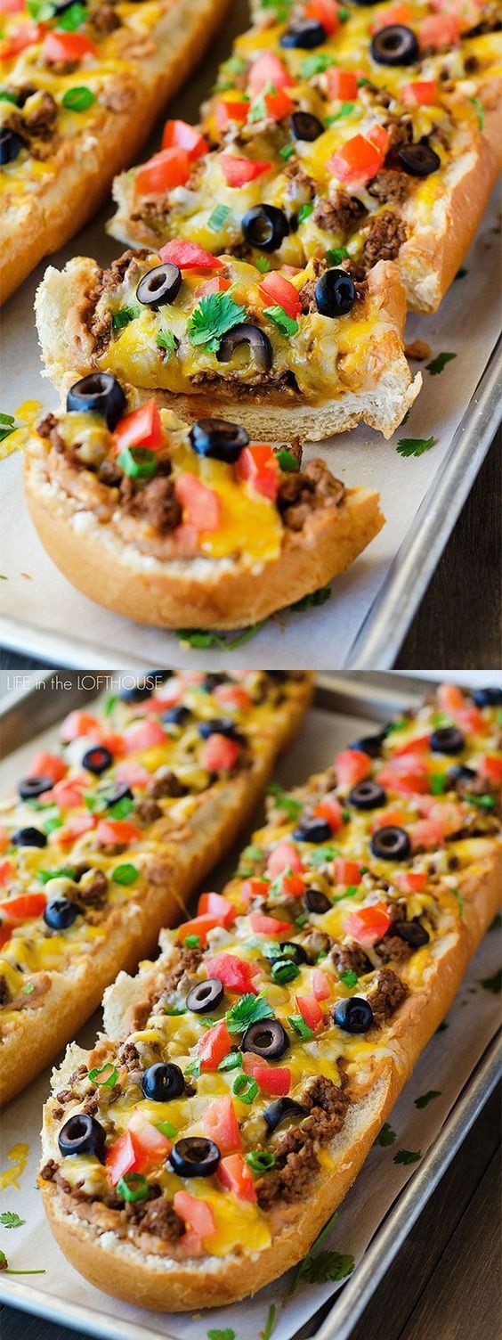 Taco French Bread Pizza