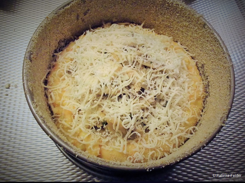 Kartoffelkuchen mit Pilzen