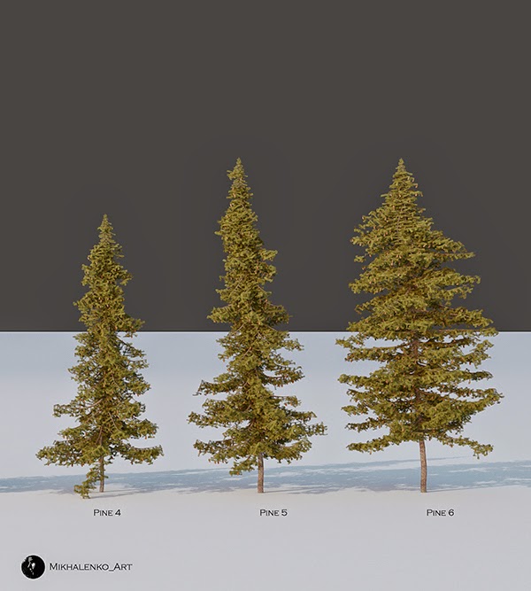 Free Furniture And Tree 3d Models Collection Computer Graphics