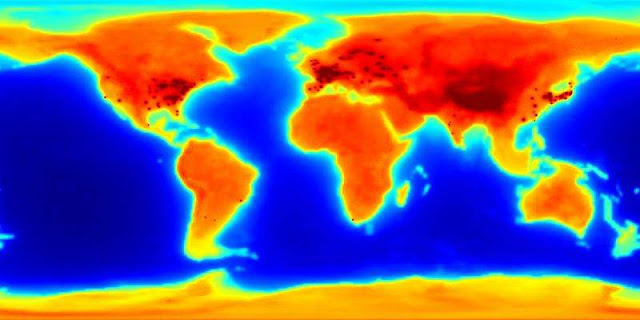 Peta Emisi Antineutrino Global