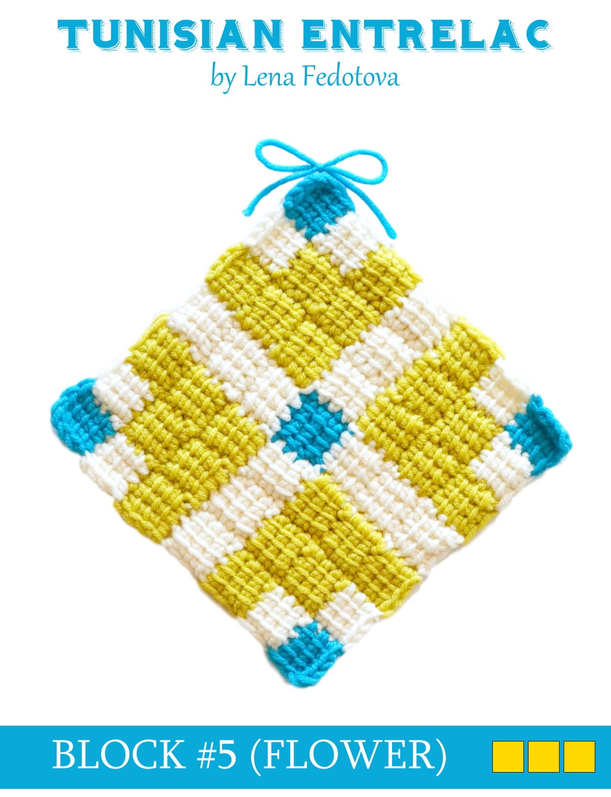 FREE PATTERN: Tunisian Entrelac Motif #5