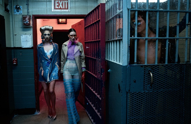 Interview March 2016, Anna Cleveland、Charlie Himmelstein、Violet Chachki by Steven Klein 2016 SS Lanvin Sequined Blazer 9 Looks
