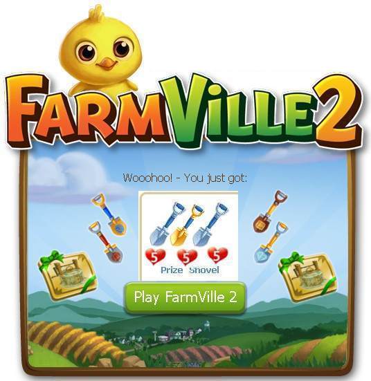 Farmville 2 Get Free 3x Gold Prize Shovel Day! Games Media