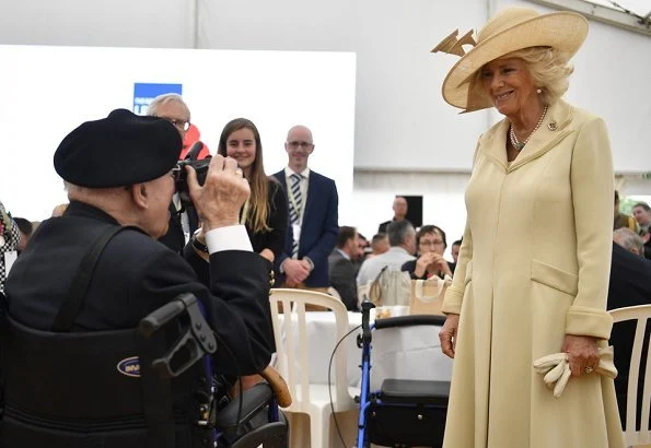 commemorations for the 75th anniversary of the D-Day landings in Bayeux. British Prime Minister Theresa May and Philip May