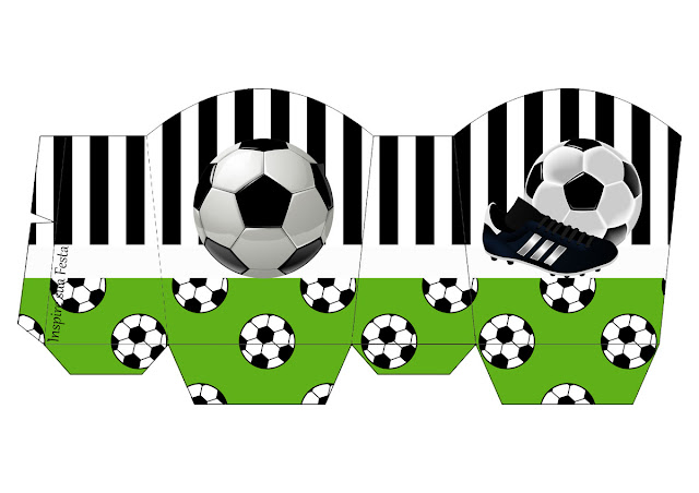 Set de Fútbol: Imprimibles para Fiestas, Invitaciones y Cajas para Imprimir Gratis. Cajas de Fútbol para imprimir gratis.