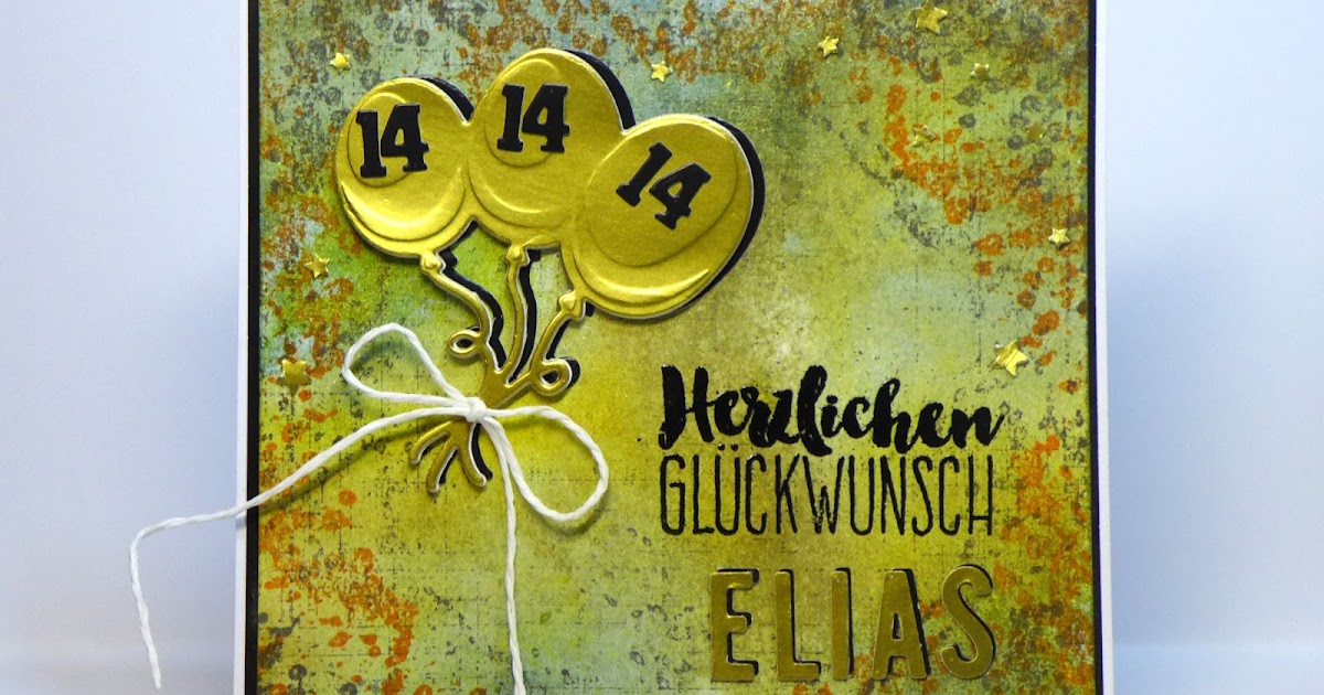 Simones KartenEcke Karte zum 14. Geburtstag / Card for a 14th Birthday