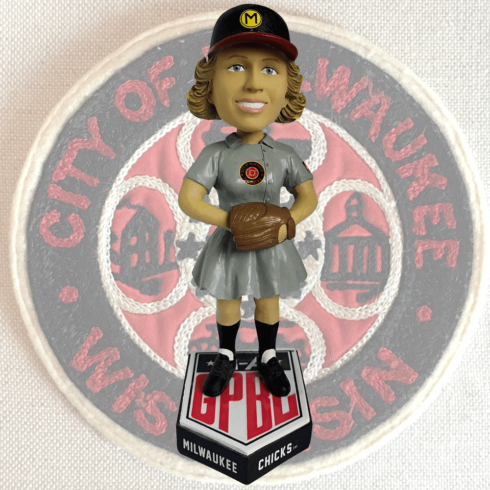 Kenosha Comets AAGPBL Girls Baseball Bobblehead Numbered to Only 500 Bobblehead