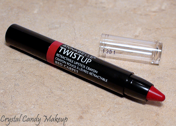 Crayon rouge à lèvres TwistUp Red Carpet d'Annabelle - Review