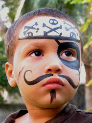 face painting pirate paint skeleton easy simple designs paintings makeup boys birthday pirates party halloween natural faces event mime facepainting
