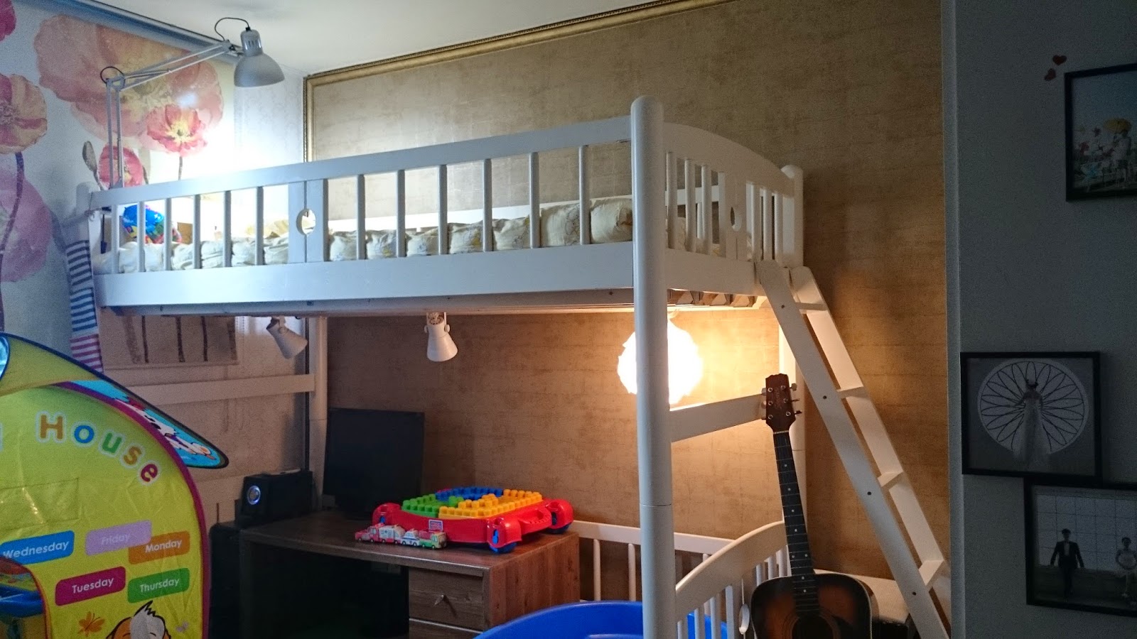 [ 셀프 벙커 침대 Diy, Bunker Bed , 로프트 침대, Loft Bed ] 4. 조명 달기 ( 레일등 달기, Iq ...