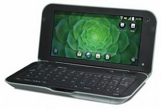 Sharp IS01 clamshell Android MID with 5-inch screen looks like a netbook
