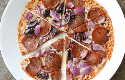 Keto Skillet Pizza #dietfood