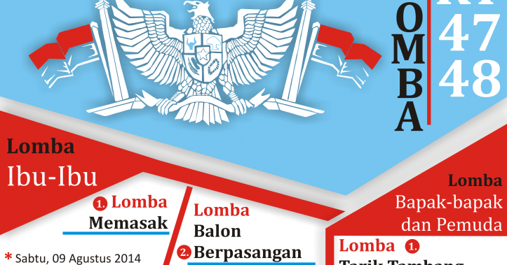  Desain  Poster  Lomba Memperingati Hari Kemerdekaan  CDR File 