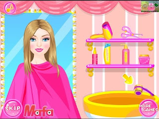 permainan Barbie Salon Barbie Salon