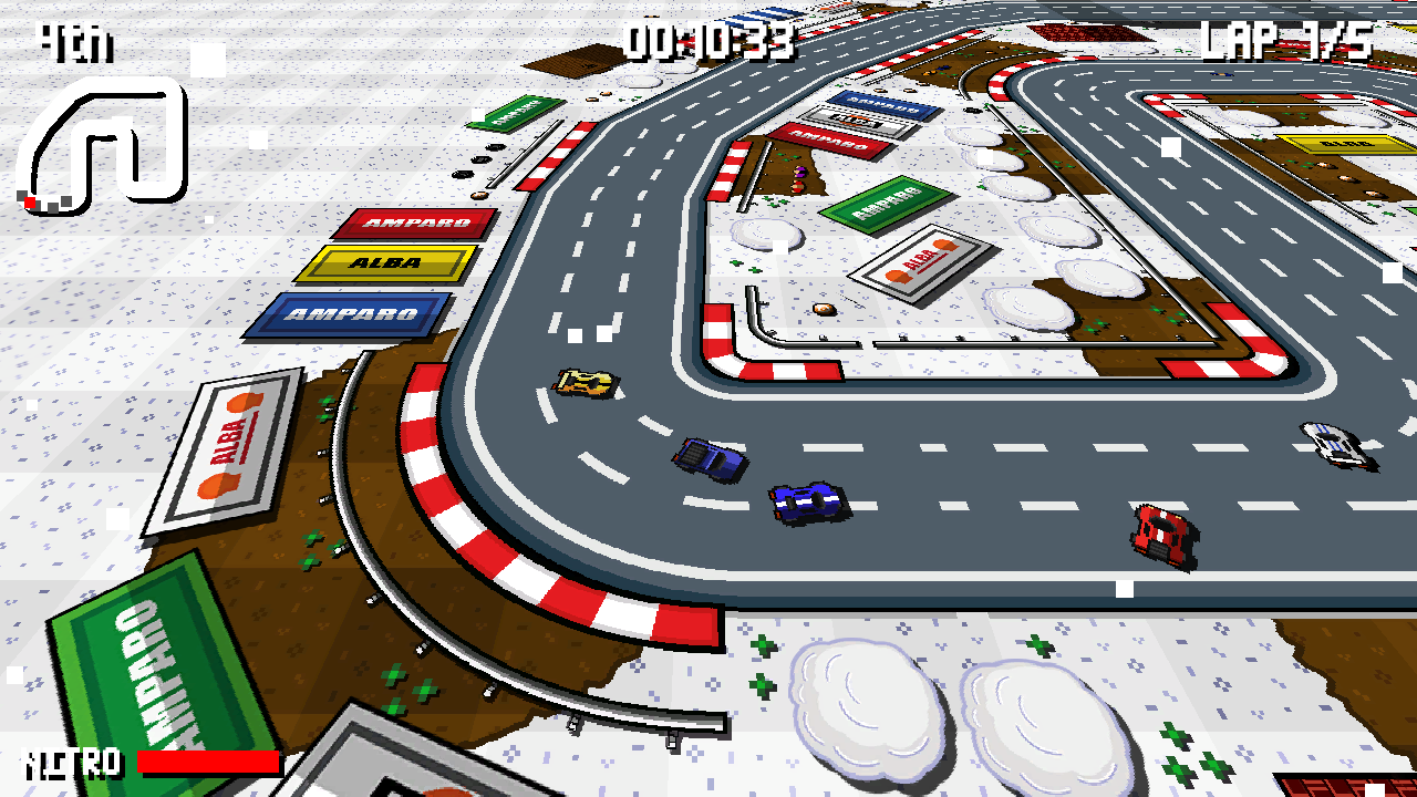 Indie Retro News: Micro Pico Racers - A Retro Inspired Top-Down Racer!