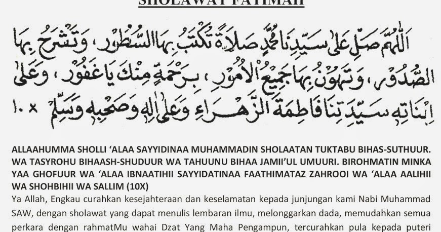 Kumpulan Bacaan Shalawat Nabi Muhammad Turun Muat K
