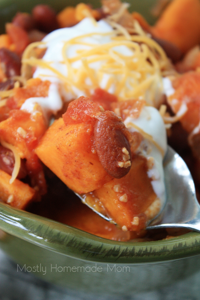 Crockpot Sweet Potato Chili Mostly Homemade Mom