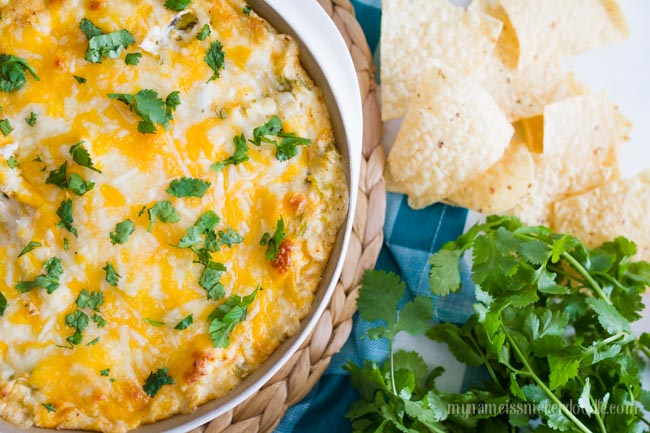 Chicken Enchilada Dip is absolutely perfect for an appetizer or serve it as a meal! So cheesy and yummy! | mynameissnickerdoodle.com Chicken Enchilada Dip is absolutely perfect for an appetizer or serve it as a meal! So cheesy and yummy! | mynameissnickerdoodle.com