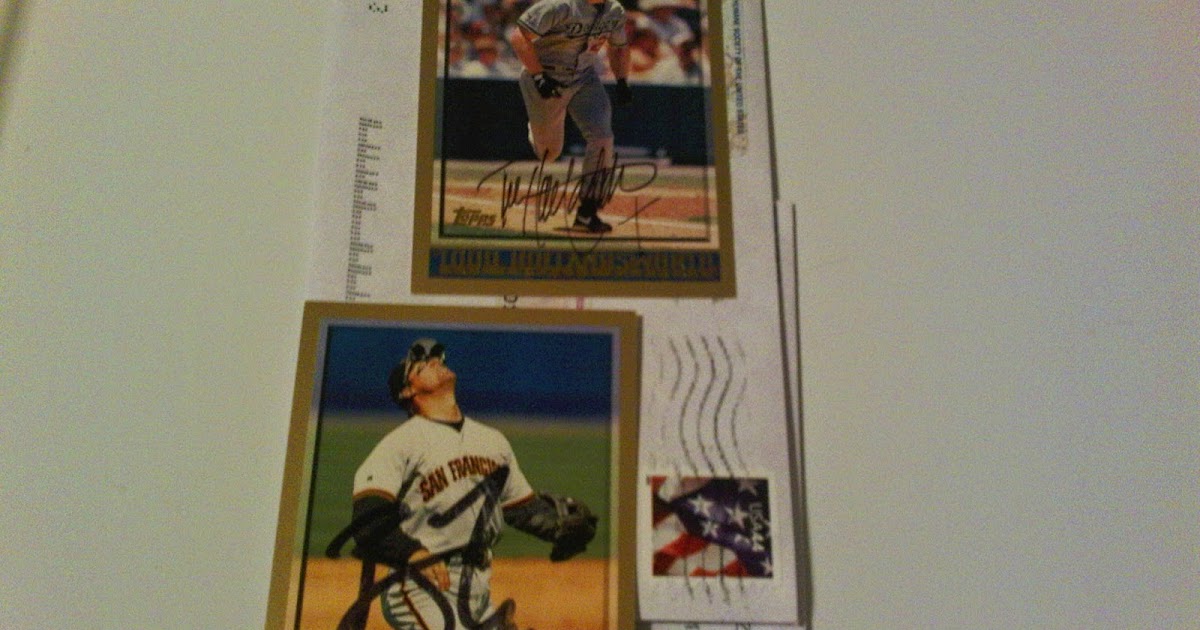 My TTM Baseball Autographs and more TTM Success Todd Hollandsworth and Bill Mueller